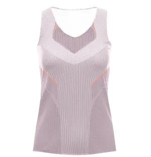 196053-510 | PLEATED V-NECK TANK | PLUM