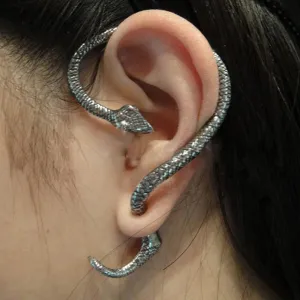2pcs Vintage Twine Spiritual Snake Ear Cuff Earrings for Women Men Ear Clip Cuffs Rock Punk Style Cartilage Piercing Jewelry Ear Cuffs