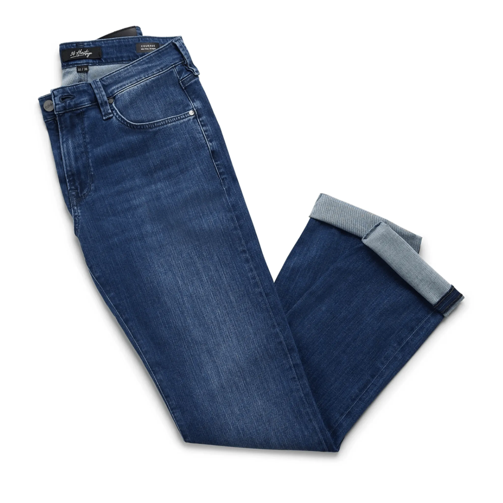 34 Heritage Courage Straight Leg in Mid Urban