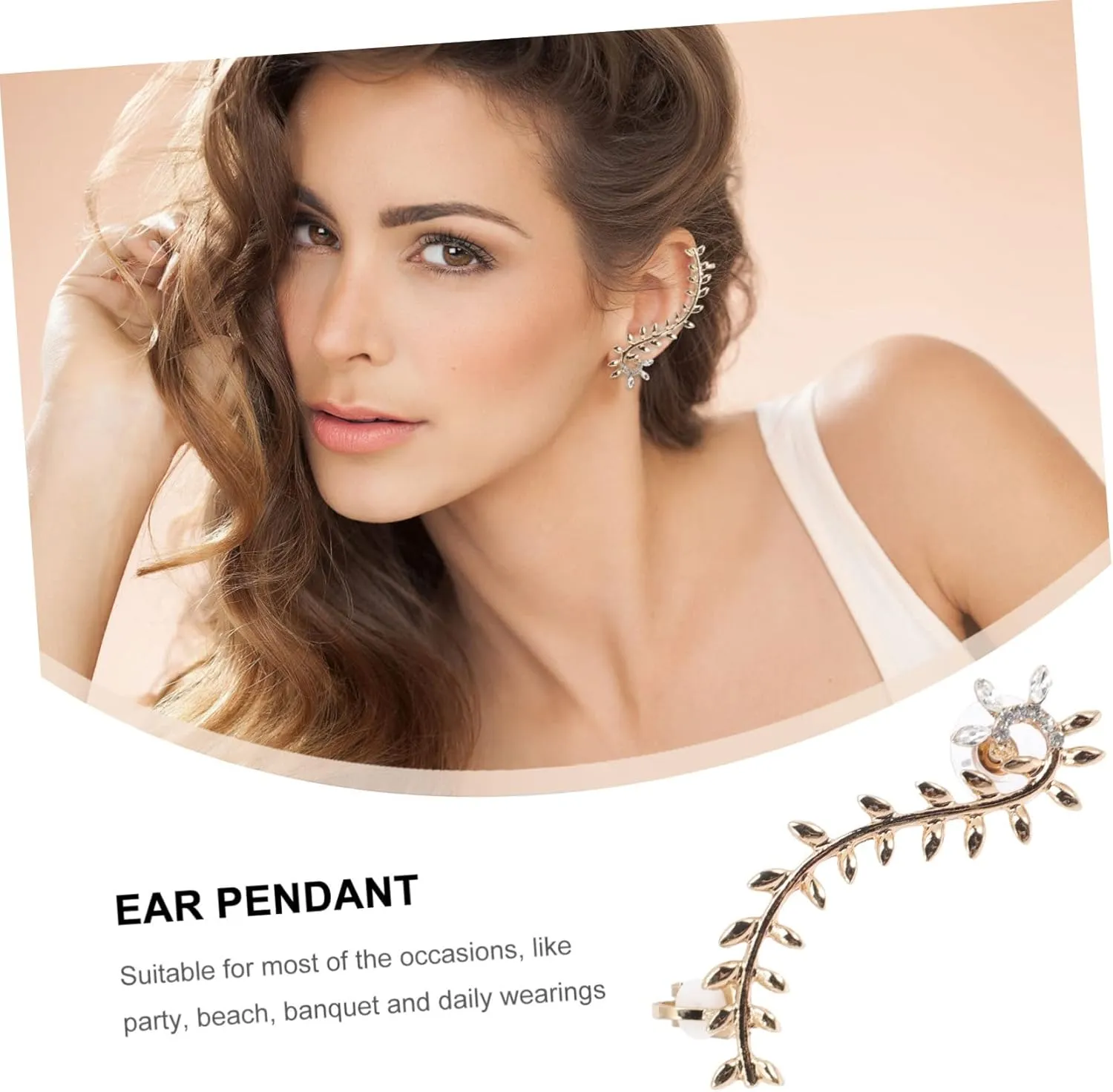 3pcs Willow Ear Clip Leaf Earrings for Women Ear Earring for Women Earring and Wraps for Ears Earrings