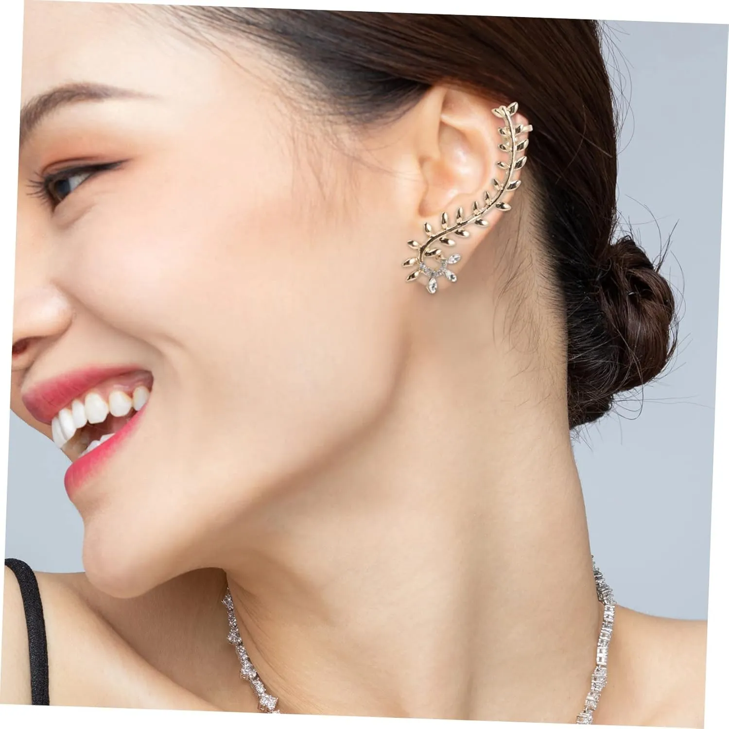 3pcs Willow Ear Clip Leaf Earrings for Women Ear Earring for Women Earring and Wraps for Ears Earrings