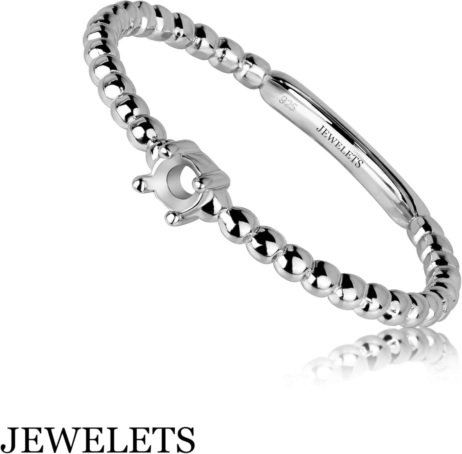 925 Silver Ring Blank 3 mm Stackable Prong Setting Mounting DIY Jewelry