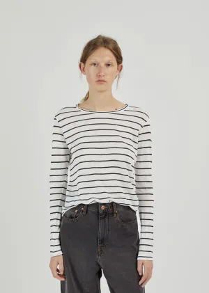 Aaron Striped Linen T-Shirt
