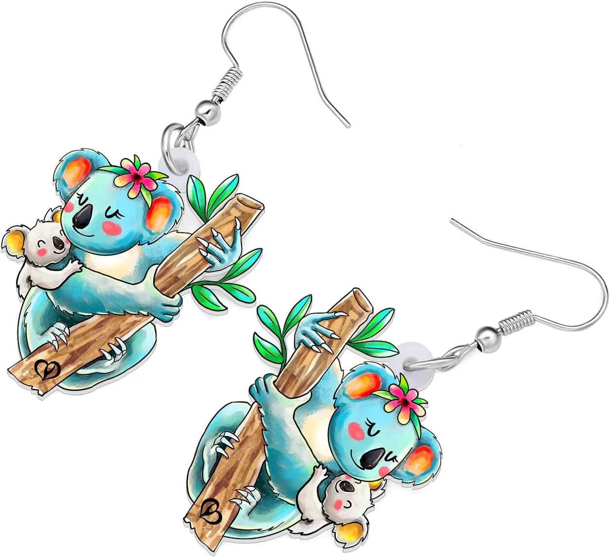Acrylic Cute Mothers Day Animals Earrings Elephant Rabbit Dangle Mothers Day Gifts for Women Charms Jewelry