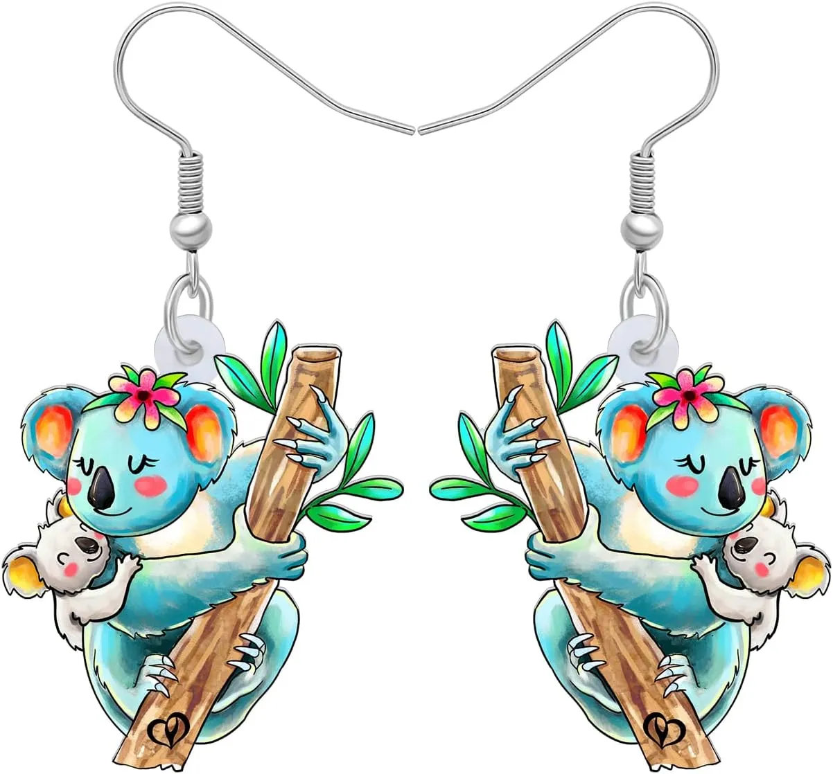 Acrylic Cute Mothers Day Animals Earrings Elephant Rabbit Dangle Mothers Day Gifts for Women Charms Jewelry