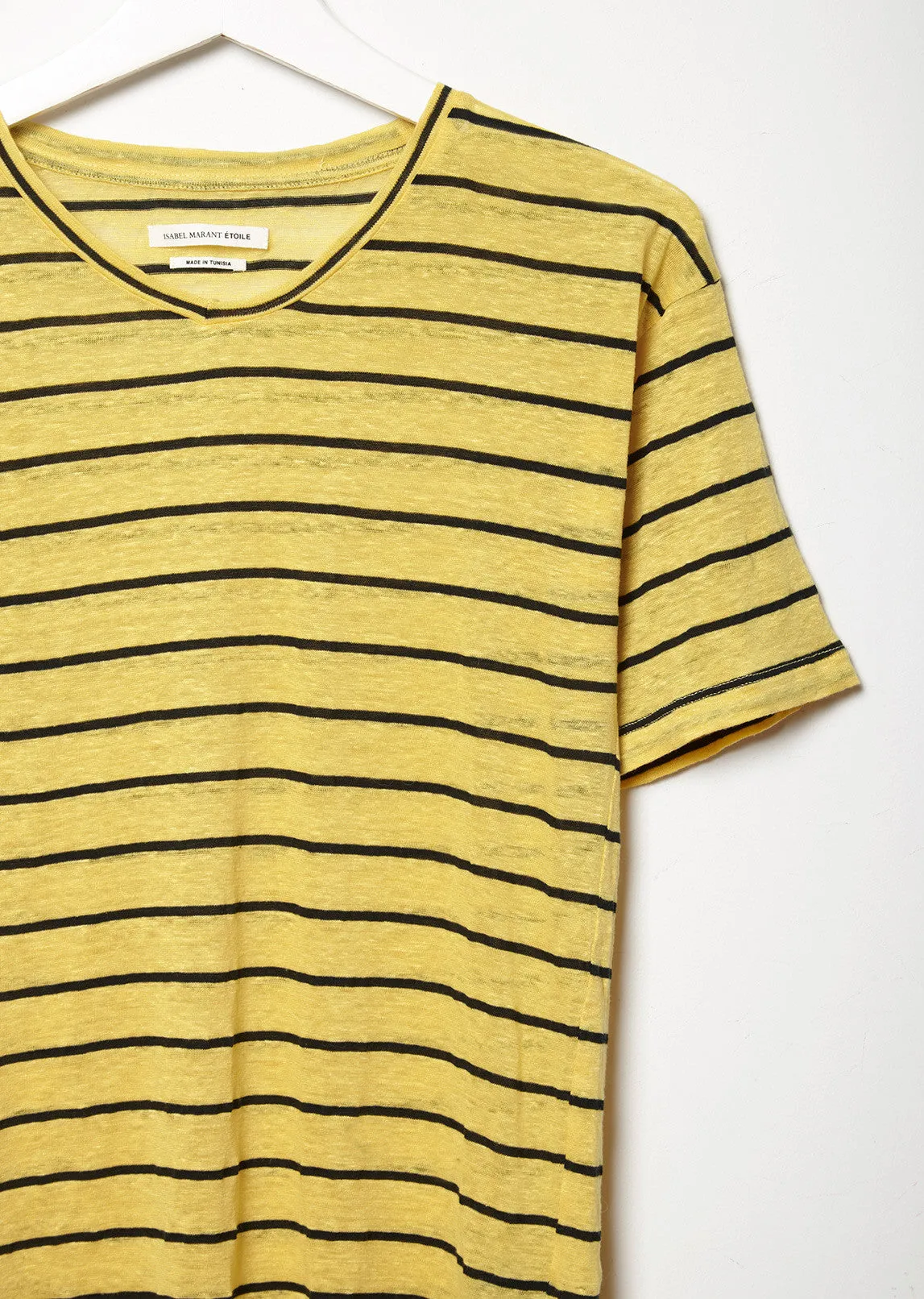 Andreia Striped Linen Tee