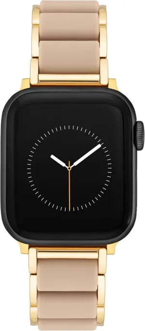 Anne Klein Rubberized Fashion Bracelet for Apple Watch, Secure, Adjustable, Apple Watch Replacement Band, Fits Most Wrists
