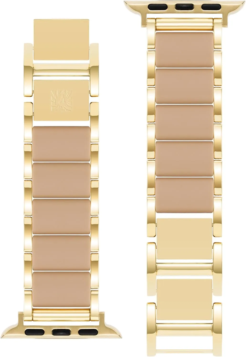 Anne Klein Rubberized Fashion Bracelet for Apple Watch, Secure, Adjustable, Apple Watch Replacement Band, Fits Most Wrists