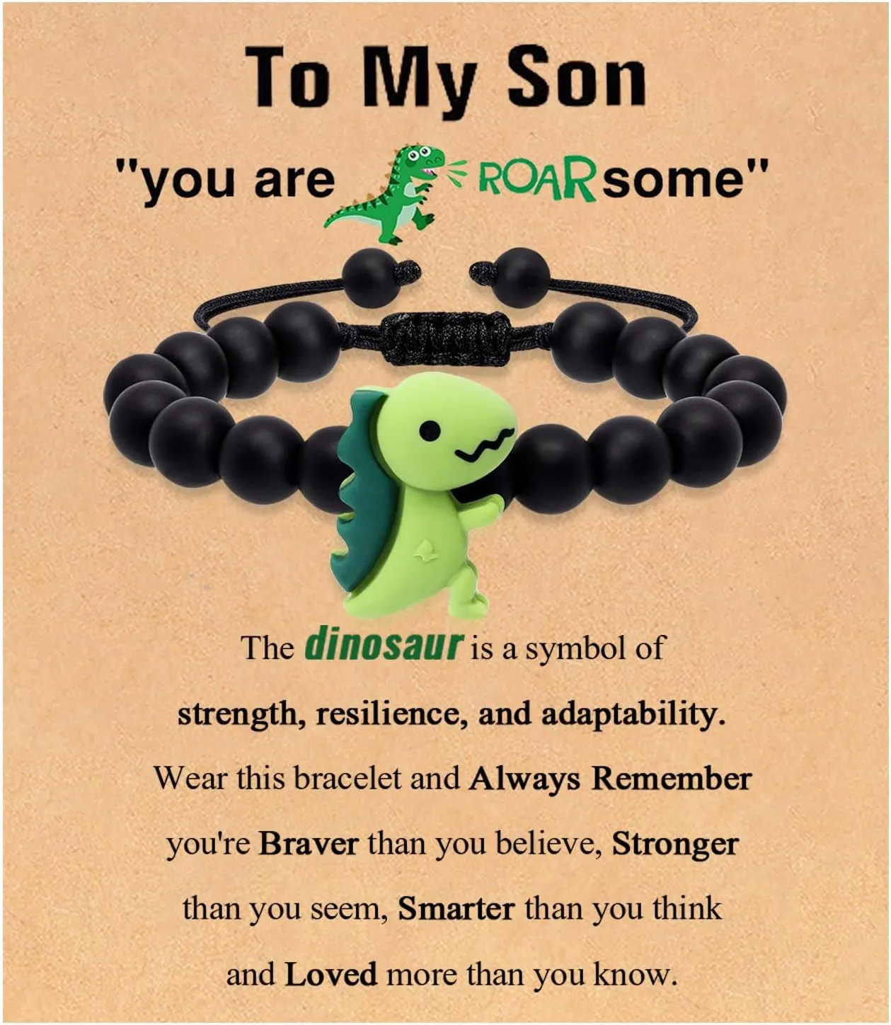 Artlunar Graduation Gifts for Son Grandson Nephew Brother To My Son Bracelet Braided Cord Bracelet Easter Christian Baptism Birthday Gifts