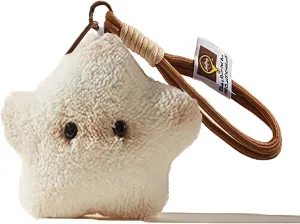 Bag Charm & Cute Keychain-Star Plush Keychain,Squeaky Stress Relief Toy,Pendant for Handbag,Key Ring,Gifts for Women