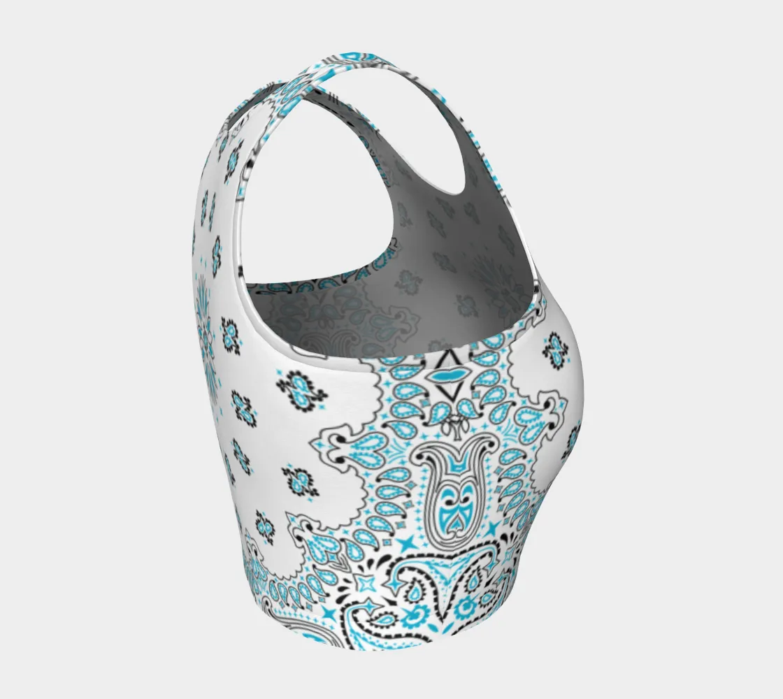Bandana Print Crop Top