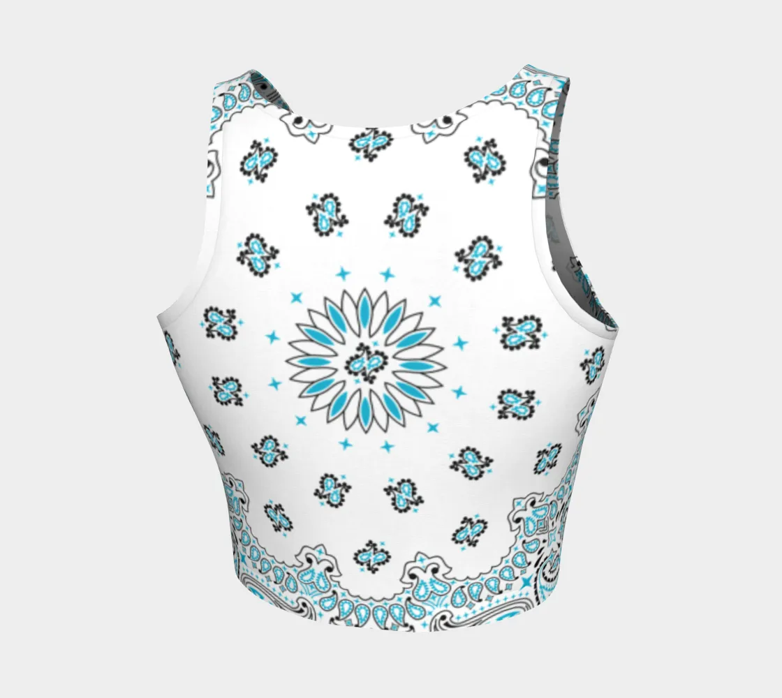 Bandana Print Crop Top