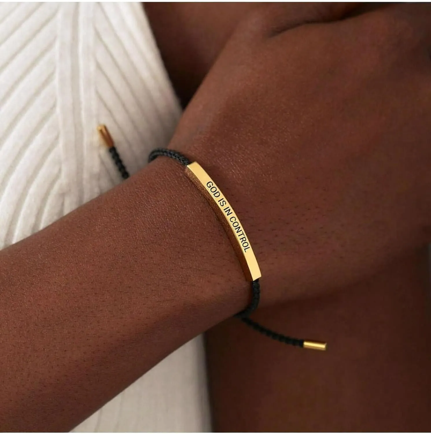 Be Kind of a B Tube Bracelet, Adjustable Hand Bradied Wrap Stainless Steel Handmade Engraved Inspirational Bracelet for Women To My Daughter/Best Friend Inspirational Jewelry