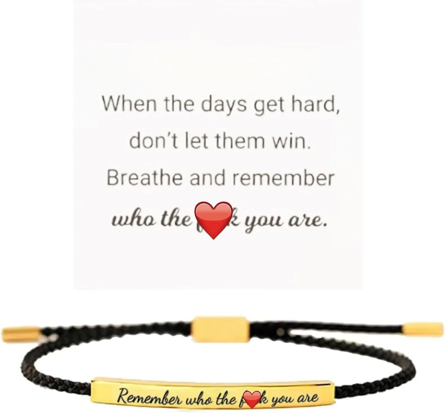 Be Kind of a B Tube Bracelet, Adjustable Hand Bradied Wrap Stainless Steel Handmade Engraved Inspirational Bracelet for Women To My Daughter/Best Friend Inspirational Jewelry