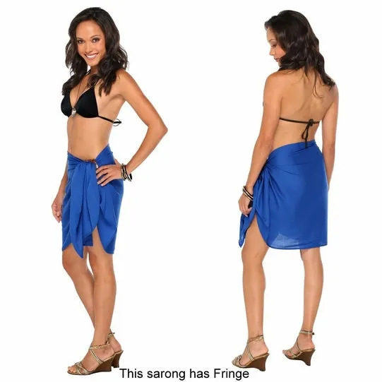 Blue Half Pareo (Sarong)