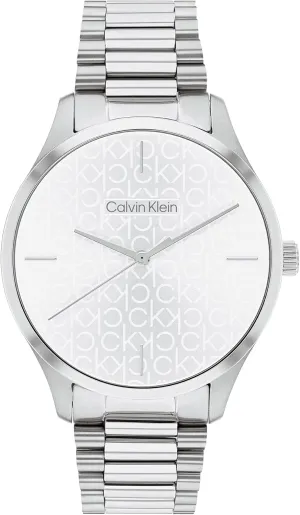 Calvin Klein Iconic Stainless Steel 35 MM Case Watch with TT Bracelet (Model: 25200168)