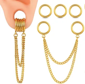 Casvort 14G Seamless Septum Piercing Rings Segment Tragus Hoop Rings 316 Surgical Stainless Steel Helix Ring Stacks for Stretched Ear Lobe Clickers Ear Hangers Body Jewelry