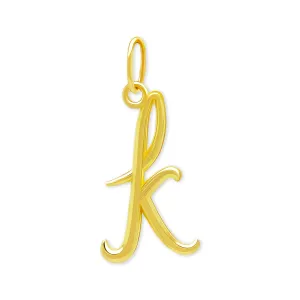 Charm America- Letters A-Z Small Initial Charm For Necklace - 10 Karat Gold -Letter Pendant Necklace for Women - Fashion Jewelry