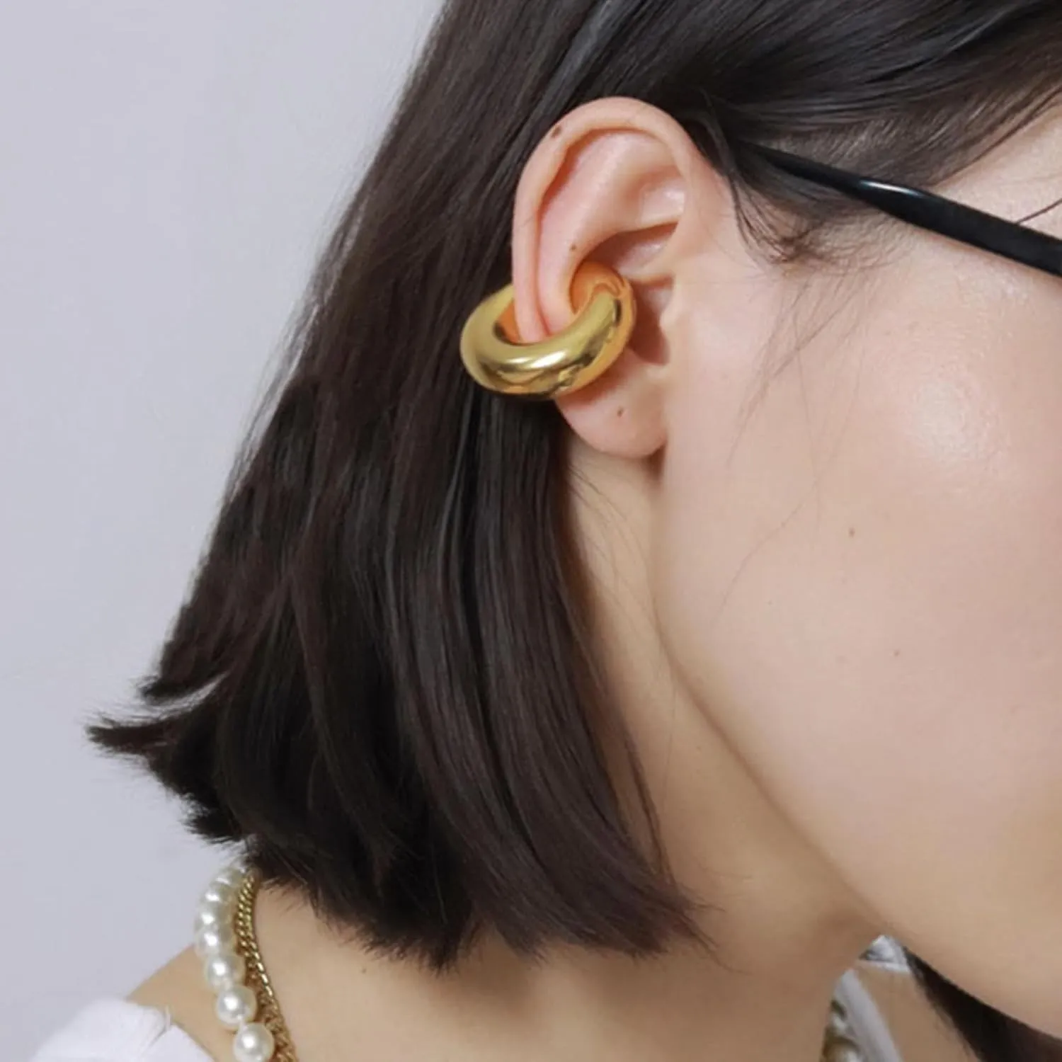 Chunky Gold Earrings - Irregular, 14K Gold Fashion Jewelry Gifts