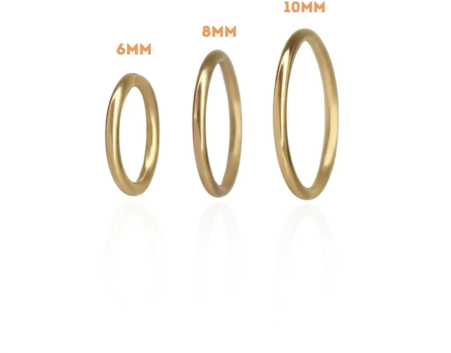Clicker Hoop Earring  Hypoallergenic Medium Hoop for Women  Water & Tarnish Resistant Jewelry