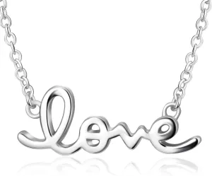 Cursive Love Necklace | 925 Sterling Silver