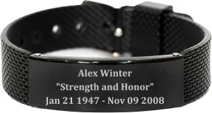 Custom Memorial Bracelet Memorial Gift Jewerly Rememberance Gift Military Bracelet We Will Never Forget You KIA Bracelet Soldier