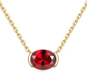 CYW Moissanite/Ruby/Sapphire/Emerald Dainty Pendant Necklace for Women, Novelty Design, Really Authentic Solid 925 Sterling Silver, 16"/18"/20" Adjustable, Birthday Anniversary Valentines Gift