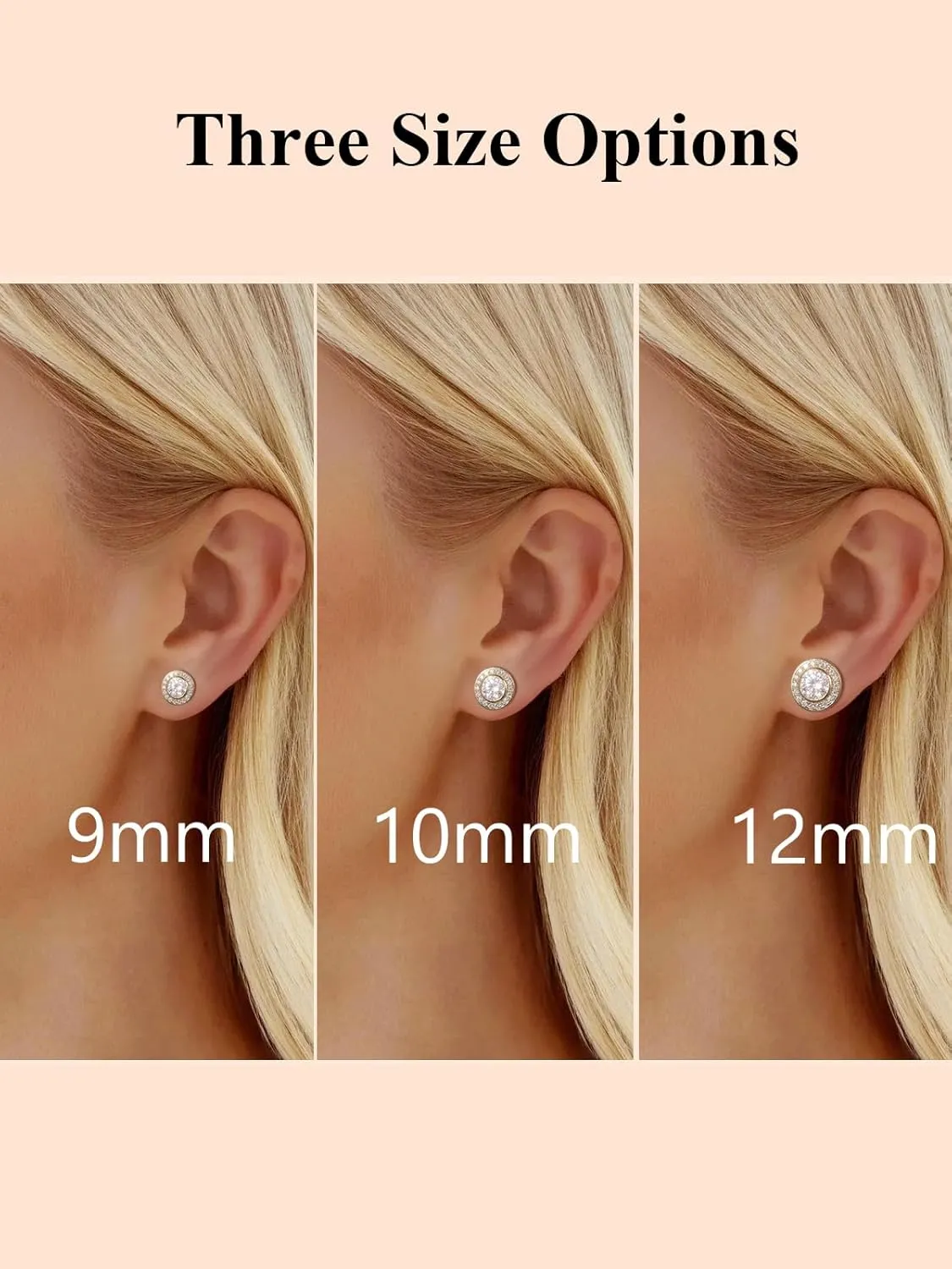 D Color VVS1 Clarity Moissanite Chunky Stud Earrings for Men Women, 0.88-2.43 Carat, Really Authentic Solid 925 Sterling Silver Hypoallergenic, Ideal Gift for Birthday Anniversary Christmas Valentines