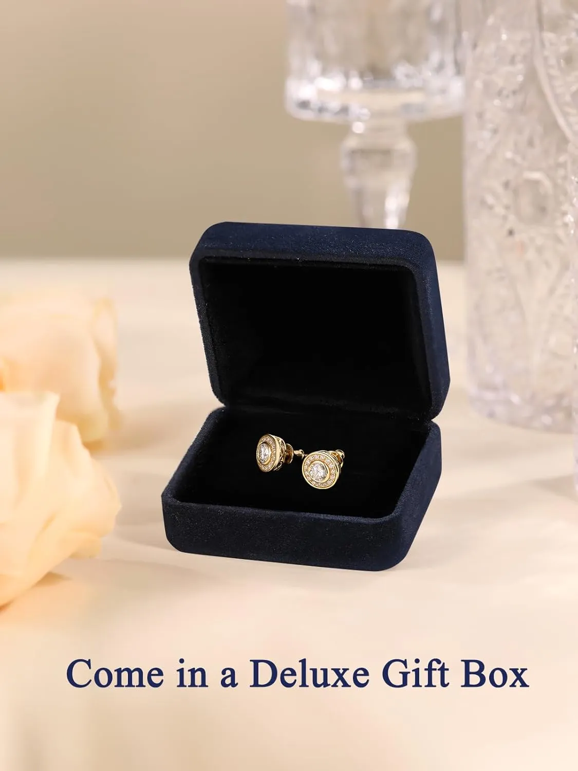 D Color VVS1 Clarity Moissanite Chunky Stud Earrings for Men Women, 0.88-2.43 Carat, Really Authentic Solid 925 Sterling Silver Hypoallergenic, Ideal Gift for Birthday Anniversary Christmas Valentines