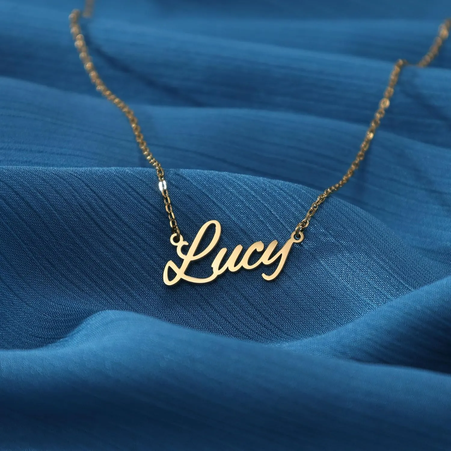 DayOfShe Custom Name Necklace for Women Gifts, 18K Gold Plated Layered Names Necklace Personalized Gifts for Birthday