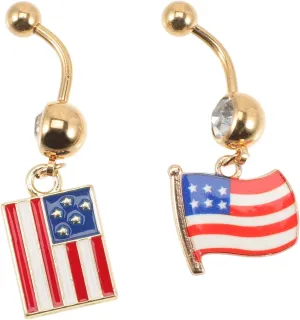 Didiseaon 2pcs Style Navel Rings Dermal Piercing Jewelry Steel Belly Button Ring Belly Button Piercing Silver for Women