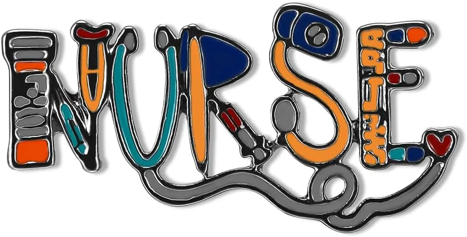 Dr's gift Medical Letter Pins Science Enamel Pin Medical Tools Brooch Lapel Bag Badge Word Design Gift Decoration for Nurse Doctors Med Students