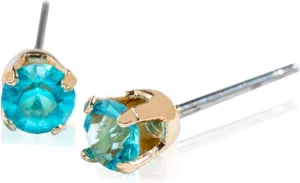 Ear Sense March Birth Stone Hypo-allergenic Nickel Free Stud Earrings by Howard's Inc
