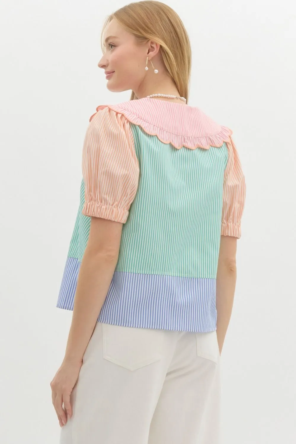 Elaine Mint Multi Top