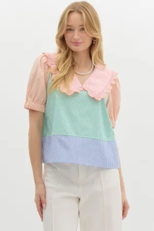 Elaine Mint Multi Top