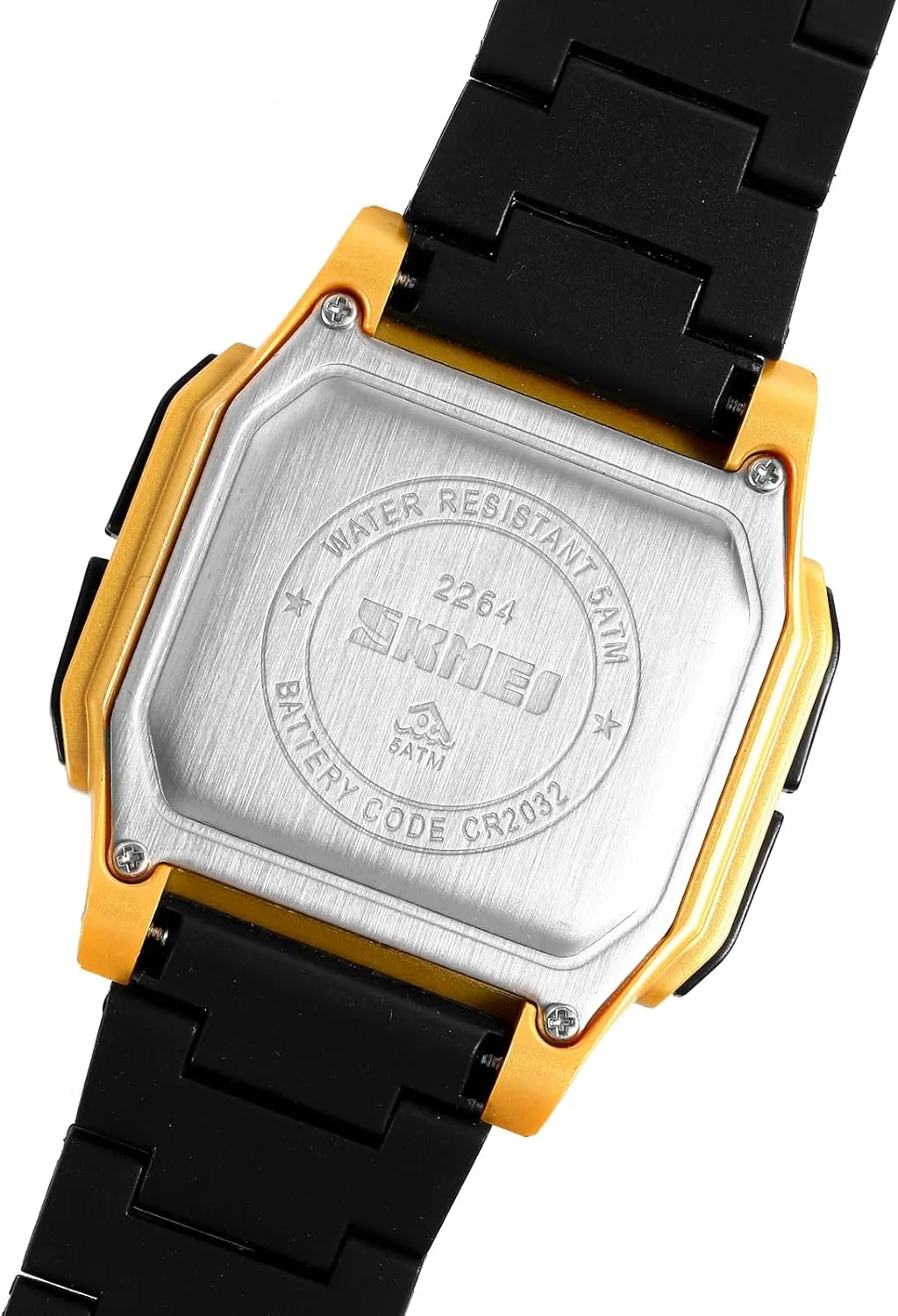 FANMIS Men's Military Sports Watch Multi-Functional Digital Square Face Electronics Watches LED Back Light Waterproof Watch Student Outdoor Electronic Watch