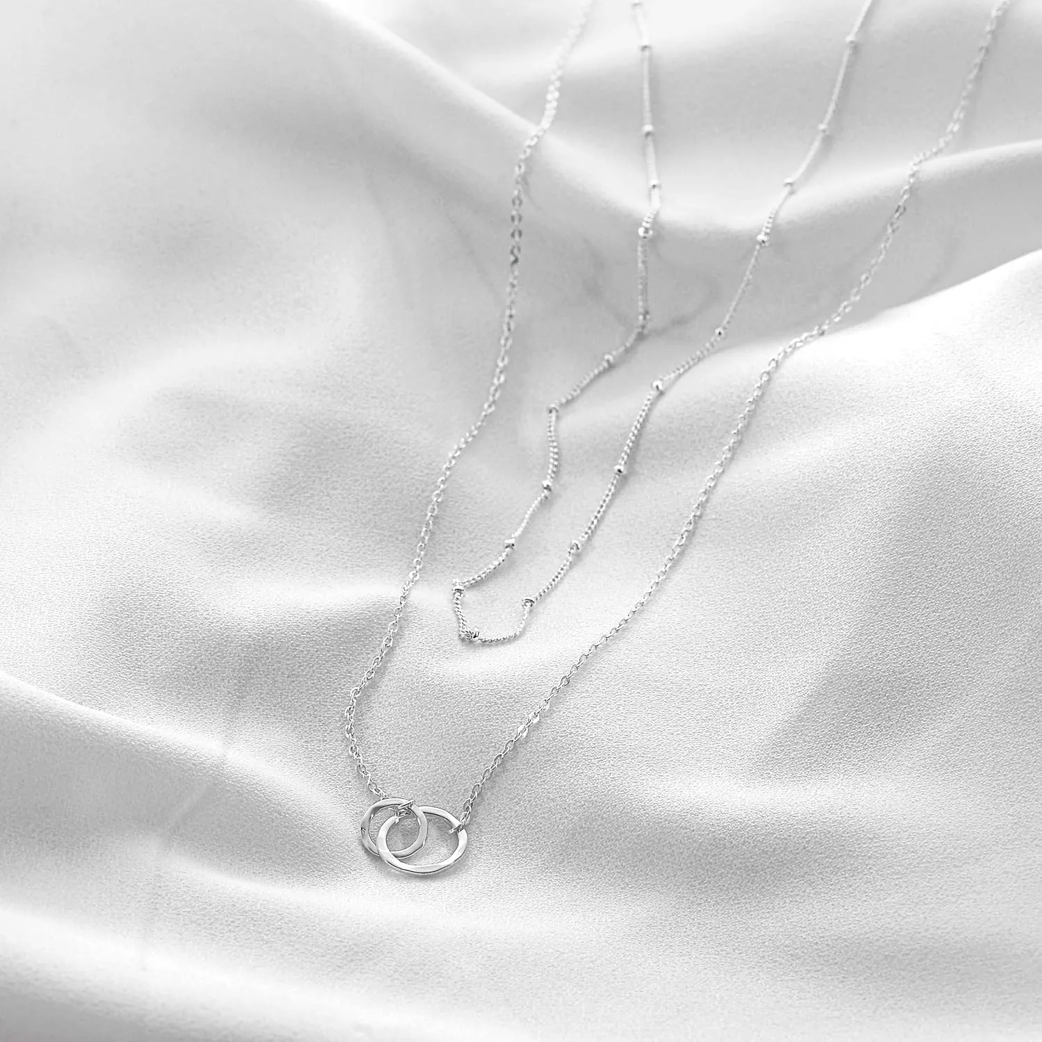 Fettero Pendant Necklace Gold Choker Layered Coin Open Karma Circle Full New Crescent Moon 14K Gold Plated Dainty Simple Moon Phase Jewelry for Women Gift