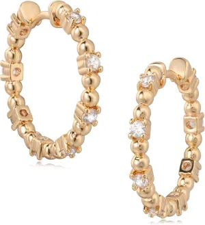 FETTERO Women Hoop Earrings 14K Gold Plated Delicate Hypoallergenic Earrings Small Huggie Hoops Dainty Earring Jewelry for Everyday Wear