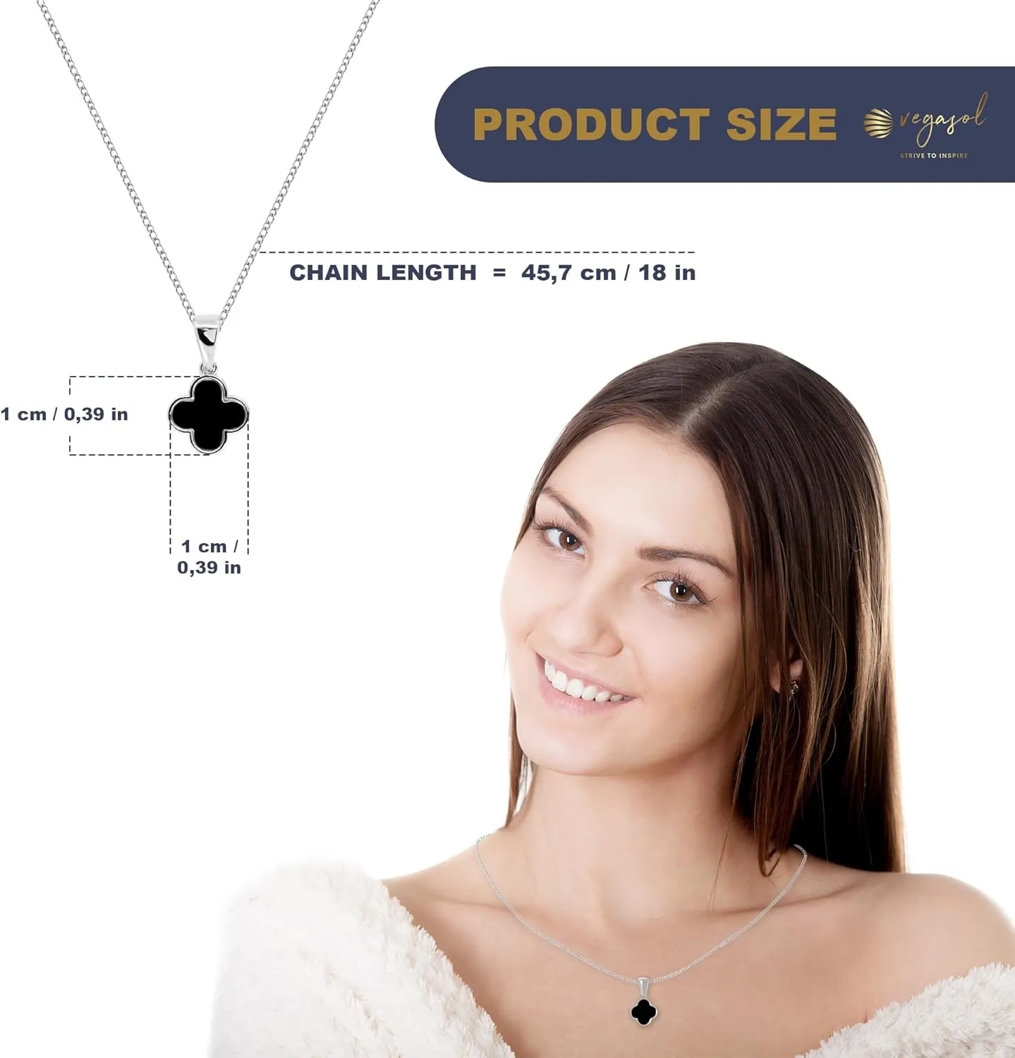 Four leaf clover necklace for women and teenagers, best gift for Holidays/birthdays/anniversaries/graduations, Chain available in gold plated or silver plated, Gift Box included