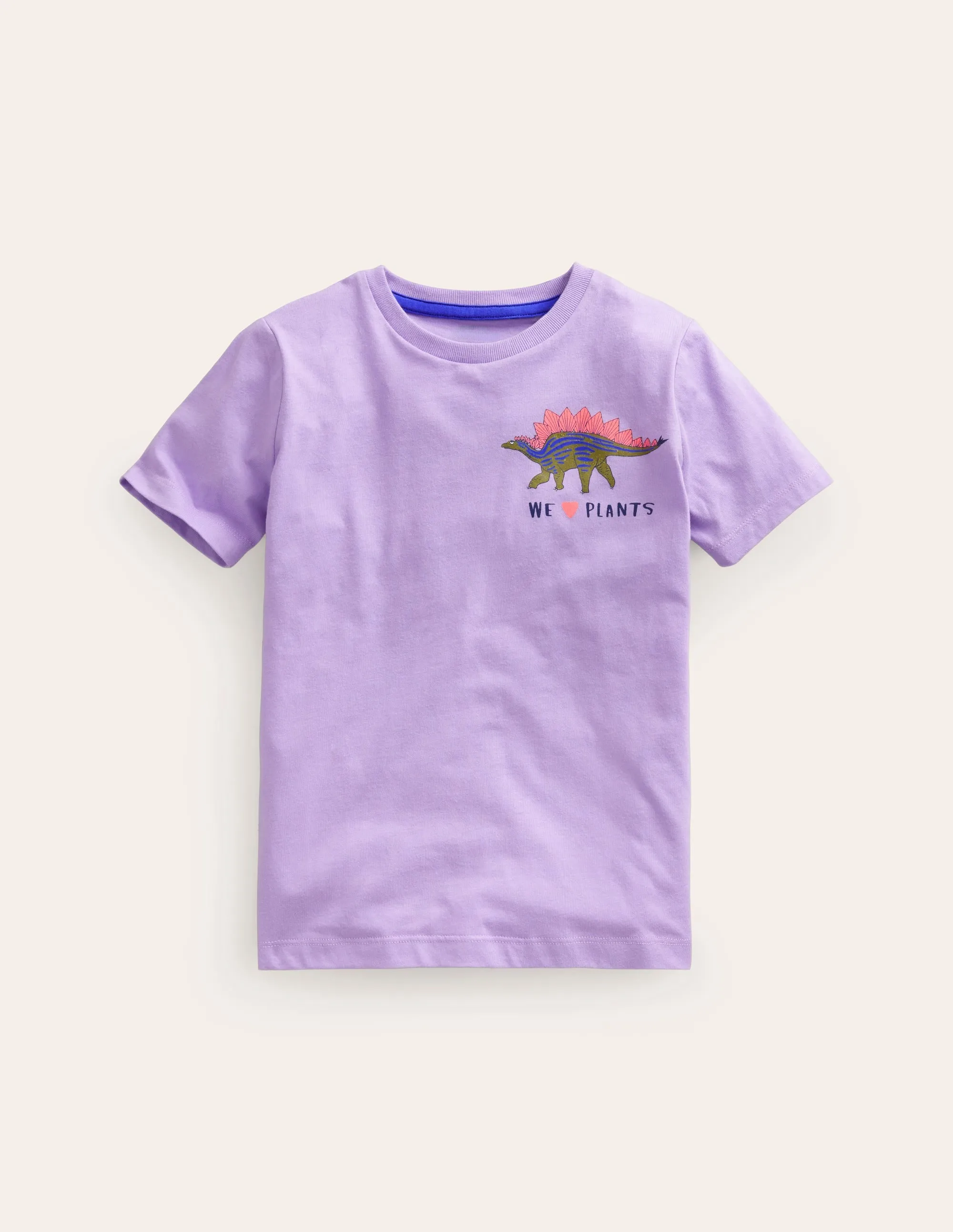 Front & Back Printed T-shirt-Misty Lavender