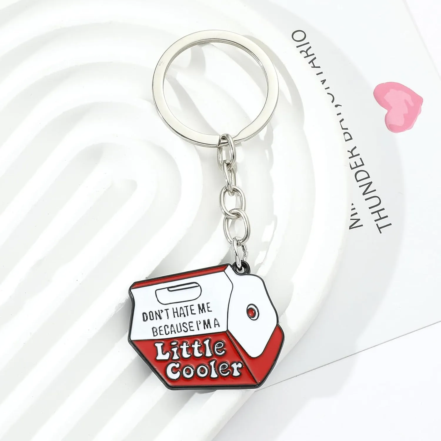 Funny Keyring for Women Men Cool Enamel Keychain Friend Gift Novelty Key Holder for Bag Car Accessories