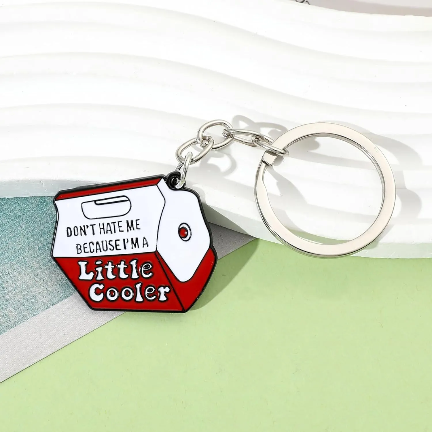 Funny Keyring for Women Men Cool Enamel Keychain Friend Gift Novelty Key Holder for Bag Car Accessories