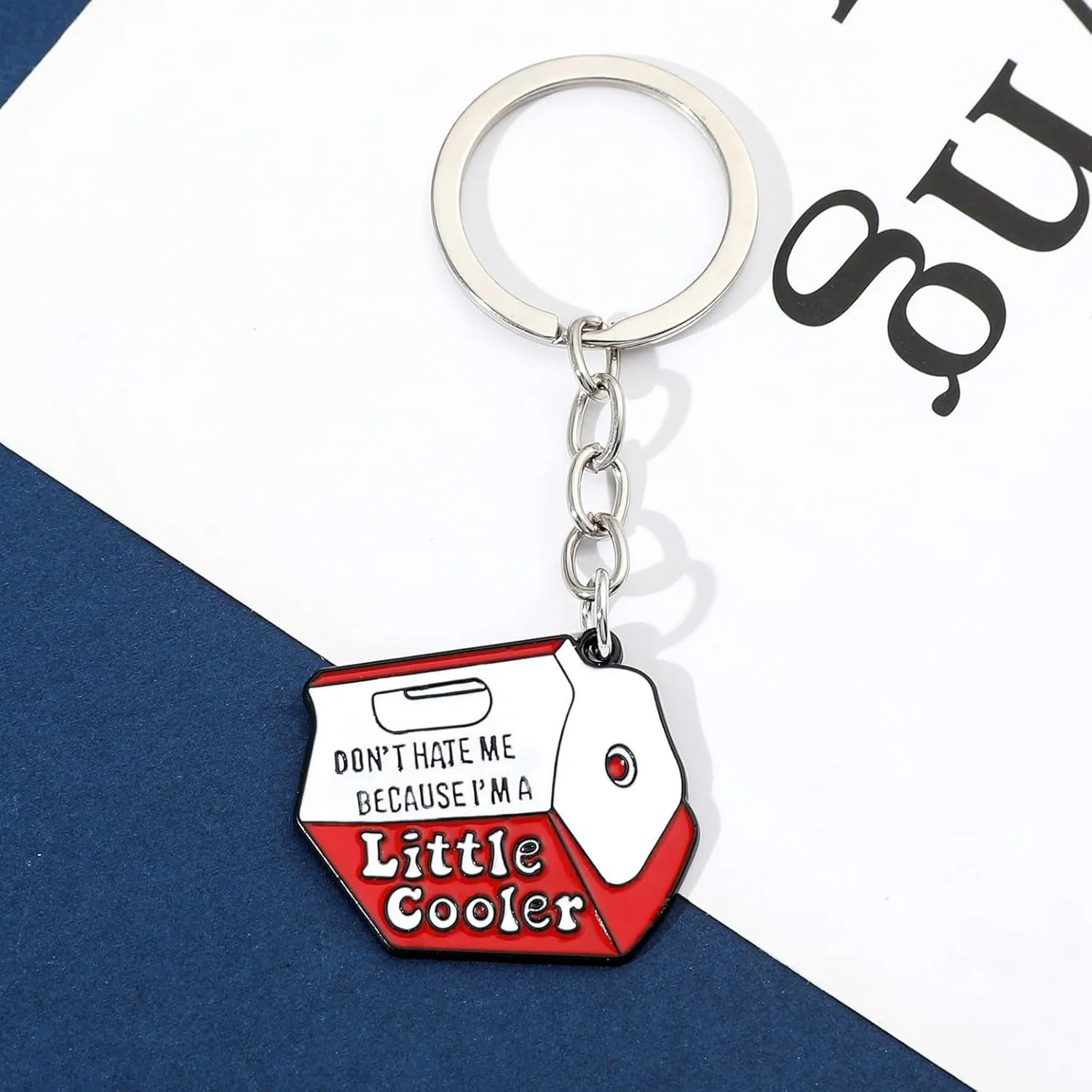 Funny Keyring for Women Men Cool Enamel Keychain Friend Gift Novelty Key Holder for Bag Car Accessories