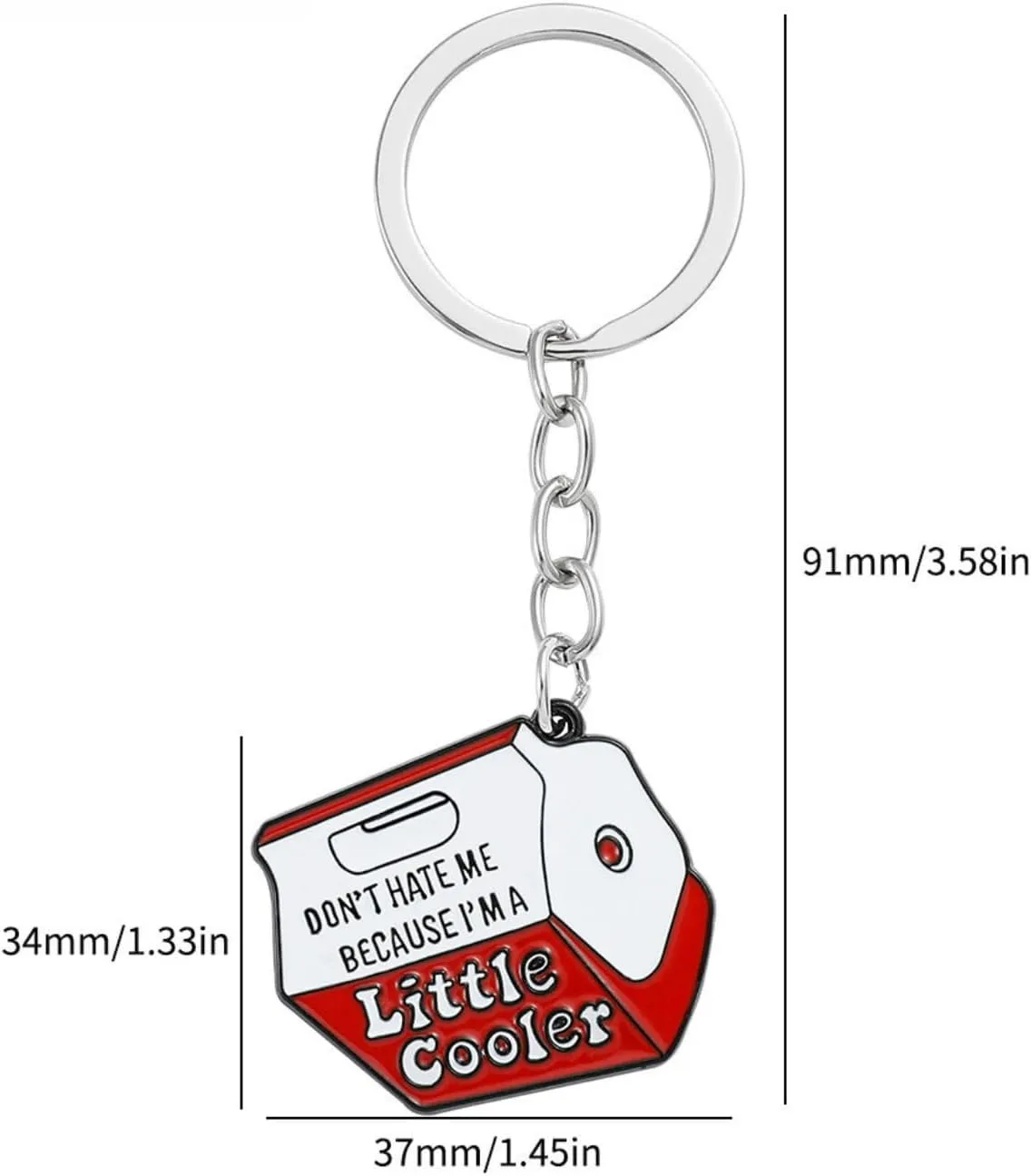 Funny Keyring for Women Men Cool Enamel Keychain Friend Gift Novelty Key Holder for Bag Car Accessories