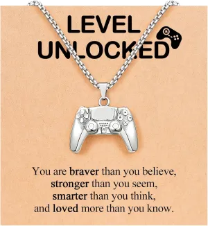Game Controller Necklace for Boys, Gifts For Son Grandson Nephew Birthday Christmas Valentines Graduation