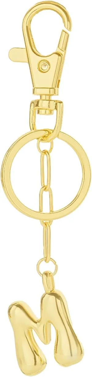Gold Letter Keychain for Women Personalized Initial Bag Charm Jewelry Accessories for Purse Handbags Backpacks Gift