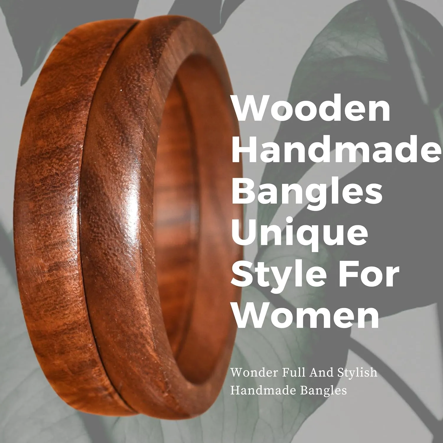 Handmade Natural Wooden BangleHandmade Bracelet Vintage Simple Round Natural Wooden Bracelet Bangle for Women Jewelry.