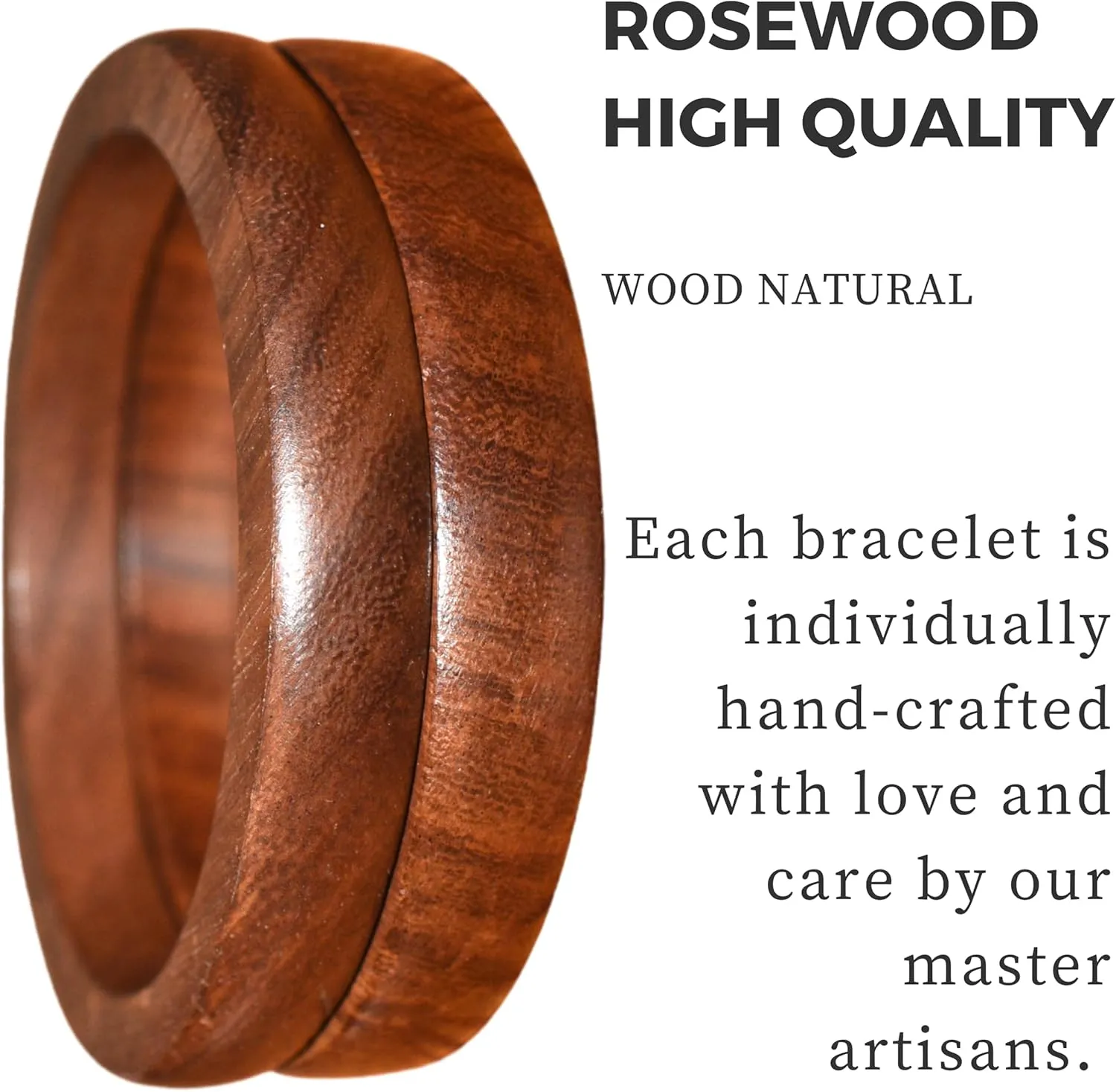 Handmade Natural Wooden BangleHandmade Bracelet Vintage Simple Round Natural Wooden Bracelet Bangle for Women Jewelry.