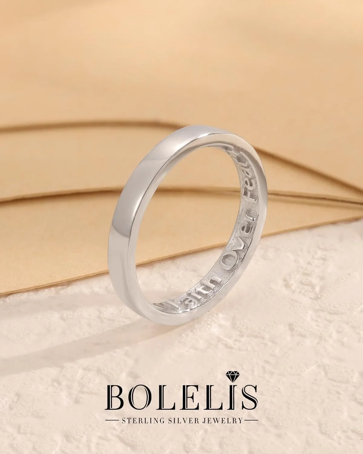 Heart Imprint Promise Ring for Women - 925 Sterling Silver Secret Love Ring with Hidden Heart - Ideal Gift for Couples & Loved Ones - Silent Expression of Affection