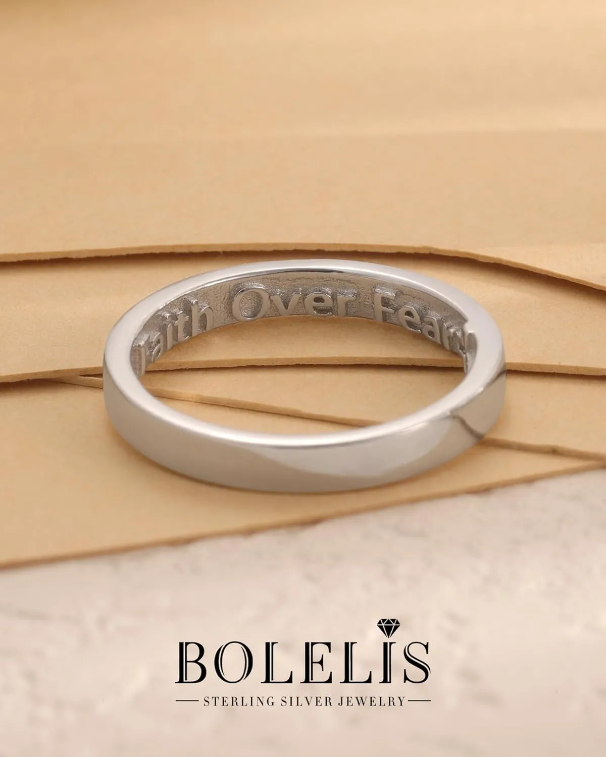 Heart Imprint Promise Ring for Women - 925 Sterling Silver Secret Love Ring with Hidden Heart - Ideal Gift for Couples & Loved Ones - Silent Expression of Affection